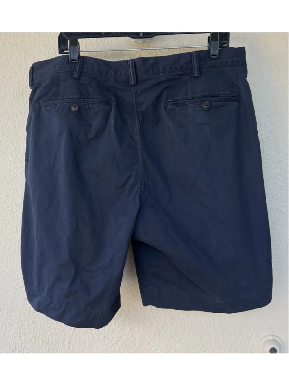 Polo Ralph Lauren Shorts Mens 36 Navy Stretch Classic Fit 9 Inch Chino Casual